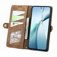 thumbnail image 3 of Dteck for Motorola Moto G 5G 2025 Wallet Case with Card Holder, PU Leather Flip Cover Wrist Strap Zipper Credit Card Slots Phone Cover for Moto G 5G 2025,Brown, 3 of 8
