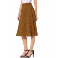 thumbnail image 4 of Allegra K Women's Flare Below Knee Chiffon Flowy Waistband A Line Midi Skirt, 4 of 6