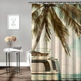 thumbnail image 2 of Orinice Palm Tree Bathroom Decor Set with Hooks, Colorful Luxurious Graphic Print Polyester Fabric Shower Curtain Set, 100% Polyester Washable Shower Curtain 60x72, 2 of 7