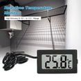 thumbnail image 3 of Aquarium , Fish Tank Temperature Gauge, LCD  for Refrigerator, Reptile Incubator, Greenhouse With Probe, Real Time Monitor, Marine, Fast Measuring, 3 of 7