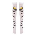 thumbnail image 1 of 1 par de calcetines casuales de Halloween para mujer, medias de moda, murciégos de castillo negro, muslo alto por de , calcetines a Baoblaze muslo alto calcetines medias, 1 of 8
