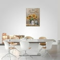 thumbnail image 5 of Farmhouse Sunflower Wall Art Rustic Flowers Cat Pictures Wall Decor Country Painting Just Breathe Canvas Print Framed Home Artwork For Living Room Bedroom Kitchen Office 12"x16", 5 of 6