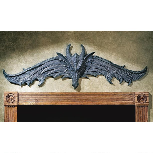 Design Toscano The Hardwick Dragon Wall Pediment