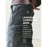 Lee men's Workwear Carpenter Jean - Loose Fit Work Pants - Walmart.com