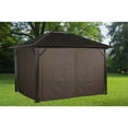 thumbnail image 2 of Sojag Brown Curtains for Genova Gazebo, 10 ft. x 12 ft., Poly, 2 of 6