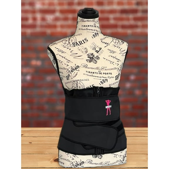 Black Double Strapped Daily Waist Trainer