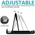thumbnail image 5 of Yao Support de Téléphone Cellulaire, Lot de 4, Support pour Tablette Multi-Angle, Support de Téléphone Universel pour Bureau, Compatible avec Téléphone 13 12 Pro Plus Tous les Téléphones Intelligents Android, (Noir), 5 of 5