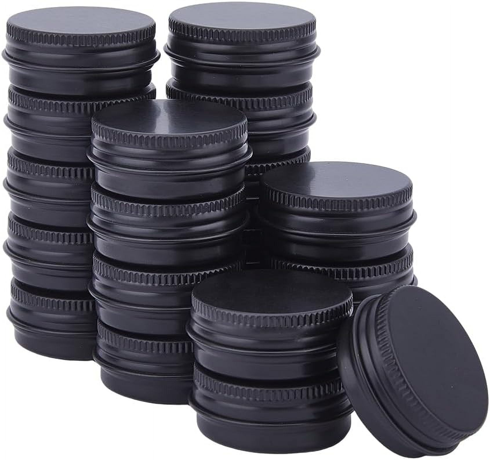BENECREAT 5 Oz Tin Cans With Screw Lids - 10 Pack Aluminum Containers