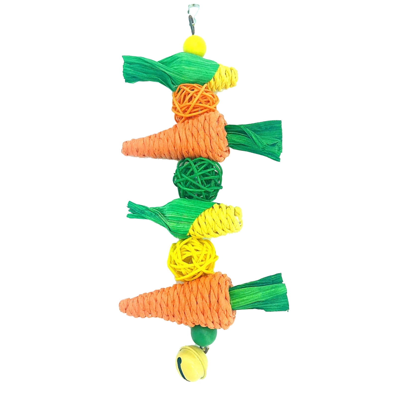 BESTSKY 2-Pack Rabbit Chew Toys, Eco-Friendly Natural Handwoven Treats for Guinea Pigs, Small Animal Stress Relief