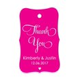 thumbnail image 1 of 100 Pcs Merci Personnalisé Tags Cadeau de Mariage Personnalisé Papier Tags, 1 of 1