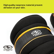 Athletic Works 5lb Pair Ankle & Wrist Weights (2pcs, Each One is 2.5LBS), Adjustable Strap