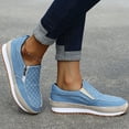 thumbnail image 1 of Zapatos sin cordones de talla grande para mujer, zapatos casuales tallados para caminar con suela gruesa para mujer Wmkox8yii  FOPL2508, 1 of 5