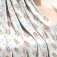 thumbnail image 4 of White Princess Castle Pattern Blanket,Comfortable Soft Lamb Wool Throw Blanket,All Season,Warm Lightweight Blankets for Sofa Bed Couch Living Room Chair,50"x60", 4 of 4