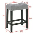 thumbnail image 6 of CQSXDA 4 Piece Bar Table And Chair Set, 59 Inch Dining Table With 3 Upholstered Stools  With Power Outlet  For Home Entertaining, Black, 6 of 10