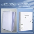 thumbnail image 4 of HengDidi Expanded A4 30-Pocket Plastic Document Folder with Secure Snap Closure Transparent Pages File Organizer for Office Filing and Home Storage Use, 4 of 6
