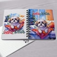 thumbnail image 4 of Watercolor Hello Winter Shih Tzu Chill Christmas Welcome Spiral Bound Journal Lion Dog Lover Gifts 5x7in Spiral Notebook - 00016, 4 of 5