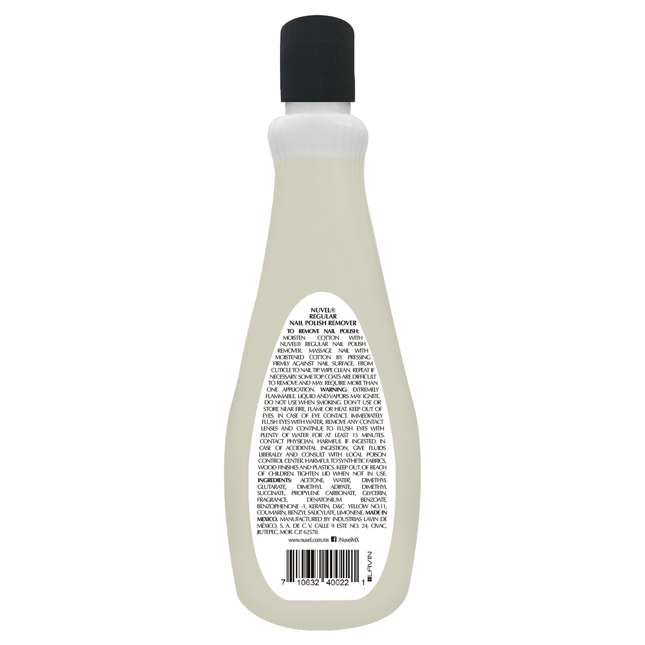 NUVEL REGULAR NAIL POLISH REMOVER 10 OZ BOTTLE