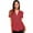 Red, variant on womens t shirts Women Summer Polka Dot Short Sleeve V Neck Tunic Shirt Tops Blouse Womens t shirts White + XXL