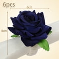 thumbnail image 2 of Handicraft Flower Napkin Rings Set of 6, Mother's Day Napkin Holder Rings Table Decorations for Banquet, Christmas, BirthdayStyle:Style 3;, 2 of 5