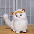 thumbnail image 5 of SKyggJG34 cat stuffy cute girl stuff 3 yr old girl gifts Cat Toys Stuffed Sounds Cats That Look Real Stuffed Cat Pillow Realistic Stuffed Animal Birthday Toys, 5 of 8