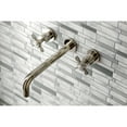 thumbnail image 2 of Kingston Brass KS8026BEX Essex Two-Handle 3-Hole Wall Mount Roman Tub Faucet in Polished Nickel, 2 of 7