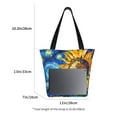 thumbnail image 3 of Fotbe vintage Starry Sunflower Bolsa de Playa con Estampado, Bolsa de Hombro, Bolsa de Mano Espaciosa, Bolsa de Viaje Ligera, Bolsa de Compras Versátil, 3 of 6