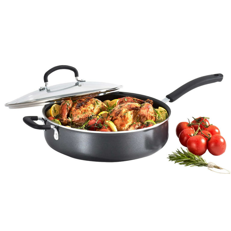 T-fal E9189764 Ultimate Hard Anodized 10in. covered deep saute, 1