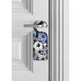 thumbnail image 2 of Do Not Disturb Door Knob Hanger Sign - International Soccer Balls - Image by Dan Morris, 2 of 3