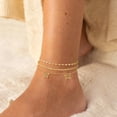 thumbnail image 2 of Set de Tobilleras Impermeables Cuzmly Bañadas en Oro de 14K, 2 of 7