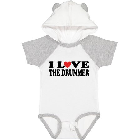 

Inktastic I Love the Drummer Gift Baby Boy or Baby Girl Bodysuit