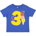 thumbnail image 3 of Inktastic Ice Cream Third Birthday Pink Boys or Girls Toddler T-Shirt, 3 of 5