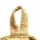 thumbnail image 3 of Maceta de tela de algodón con pequeñas bolsas colgantes de yute a rayas (rayas rojas), 3 of 7
