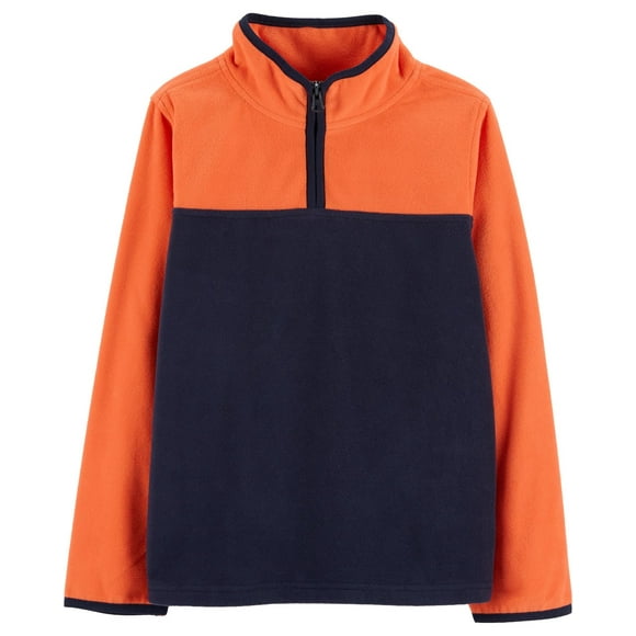 OshKosh Peluche en Molleton pour Bébé Garçon, Orange/marine, 6-9 Mois
