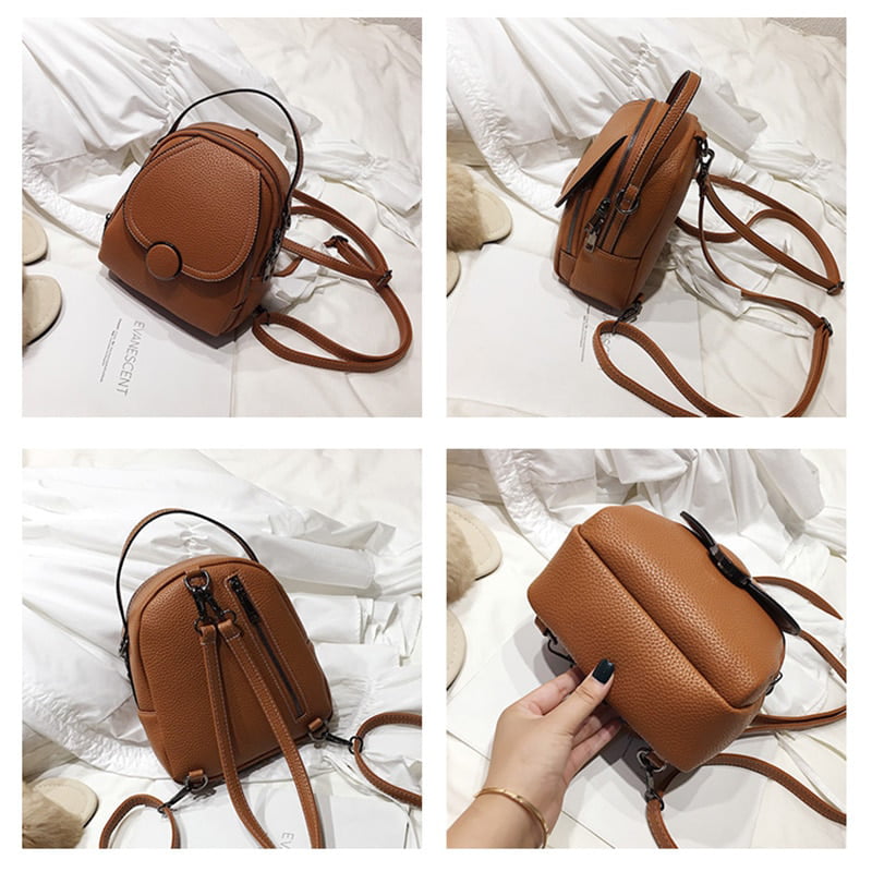 Mongw Mini Small Backpacks for Teenage Girl Women Fashion Backpack Ladies  Shoulder Bags Cute PU Leather Small Women Backpack Sac A Dos
