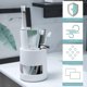 thumbnail image 2 of Toothbrush Holder, Ventilated Mould-Proof Toothbrush Caddy, Tough Small Toothbrush Pot Stand for Easy Bathroom Storage, White, 2 of 5
