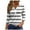 Grey, variant on PMVFHDE Women's Three Quarter Sleeve Neck Print Tshirt Ladies Daily Summer Striped Basic Button Down Oversized Loose Comfort Soft Lightweight Tunic Blouses Tops Shirts Classic Versatile Grey,L