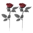thumbnail image 3 of Rosas artificiales de Halloween con globos oculares, accesorios realistas para disfraz de cosplay. rojo, 3 of 9