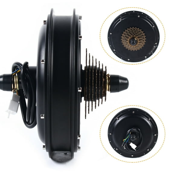 DENEST 48V 1500W Threaded Rear Wheel Brushless Gearless Hub Motor for E-bike