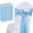 Baby Blue-50, variant on Satin Blue Chair Sashes Bows 50 Pack - 7x108 Inches Light Ties Ribbons For Wedding Party Birthday Shower Decor