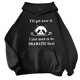 thumbnail image 1 of Sudadera con capucha Gibobby estampado de panda para mujer con bolsillo cordón Negro M, 1 of 3