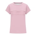 thumbnail image 3 of Asxite Toddler Tshirt Solid Color Short Sleeve Crew Neck Casual Loose Breathable Summer Tops 2-12Y, 3 of 6