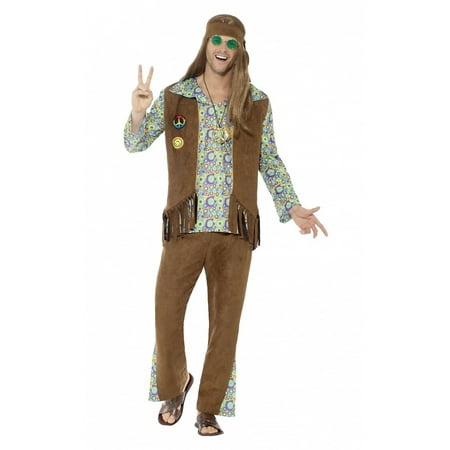60s Hippie Adult Costume - Medium
