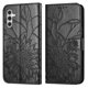 thumbnail image 1 of Funda tipo cartera con girasol grabado para Samsung A34 5g, multifuncional, elegante y con protección total., 1 of 5