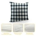 thumbnail image 4 of Nawypu  Navy Blue Throw Pillows Checker Plaid Pillow Covers for Bed Garden Couch Bench, White and Navy, 4 of 5