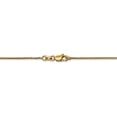 thumbnail image 4 of Real 14kt Yellow Gold 1mm Diamond Cut Spiga with Lobster Clasp Chain; 24 inch; for Adults and Teens; for Women and Men, 4 of 5