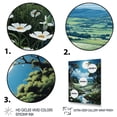 thumbnail image 3 of Designart "Dew Glistening in the Countryside I" Landscape & Nature Floater Framed Wall Art Living Room, 3 of 7