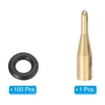 thumbnail image 3 of Uxcell 2BA Dart Shaft Rubber O-Rings 100Pcs with Applicator Tool, Gold Tone, 3 of 6