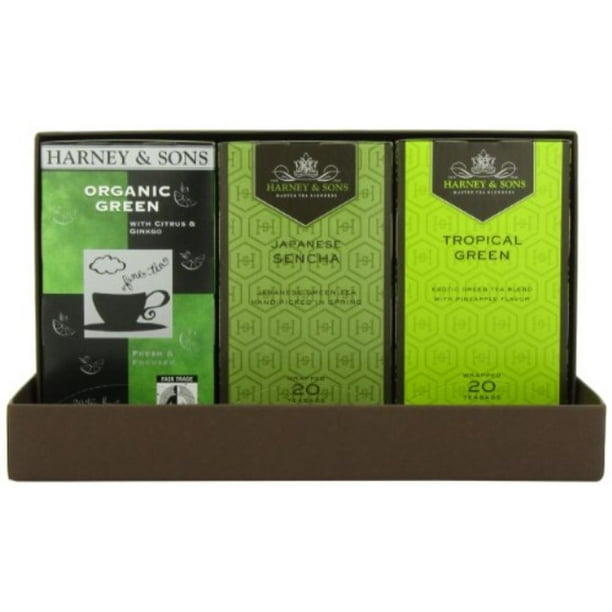 Harney & Sons Green Tea Trio Sampler, 90 Counts