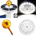 thumbnail image 4 of GUOOL 26 LEDs Solar Flagpole Flag Pole Light Super Bright Water-resistant Garden, ABS, 4 of 9