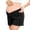 Black, variant on Womens Under the Bump Maternity Shaping Shorts Pregnancy Panties Underwear Postpartum Boyshorts